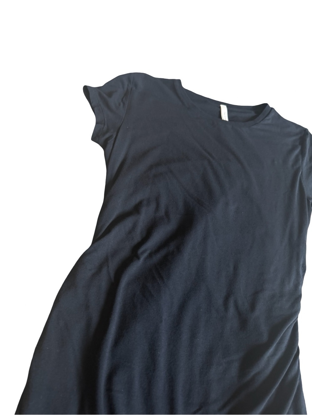 The Group Babaton Aritzia Black Stretch Dress Mini Length Comfy Size Medium - Picture 3 of 13